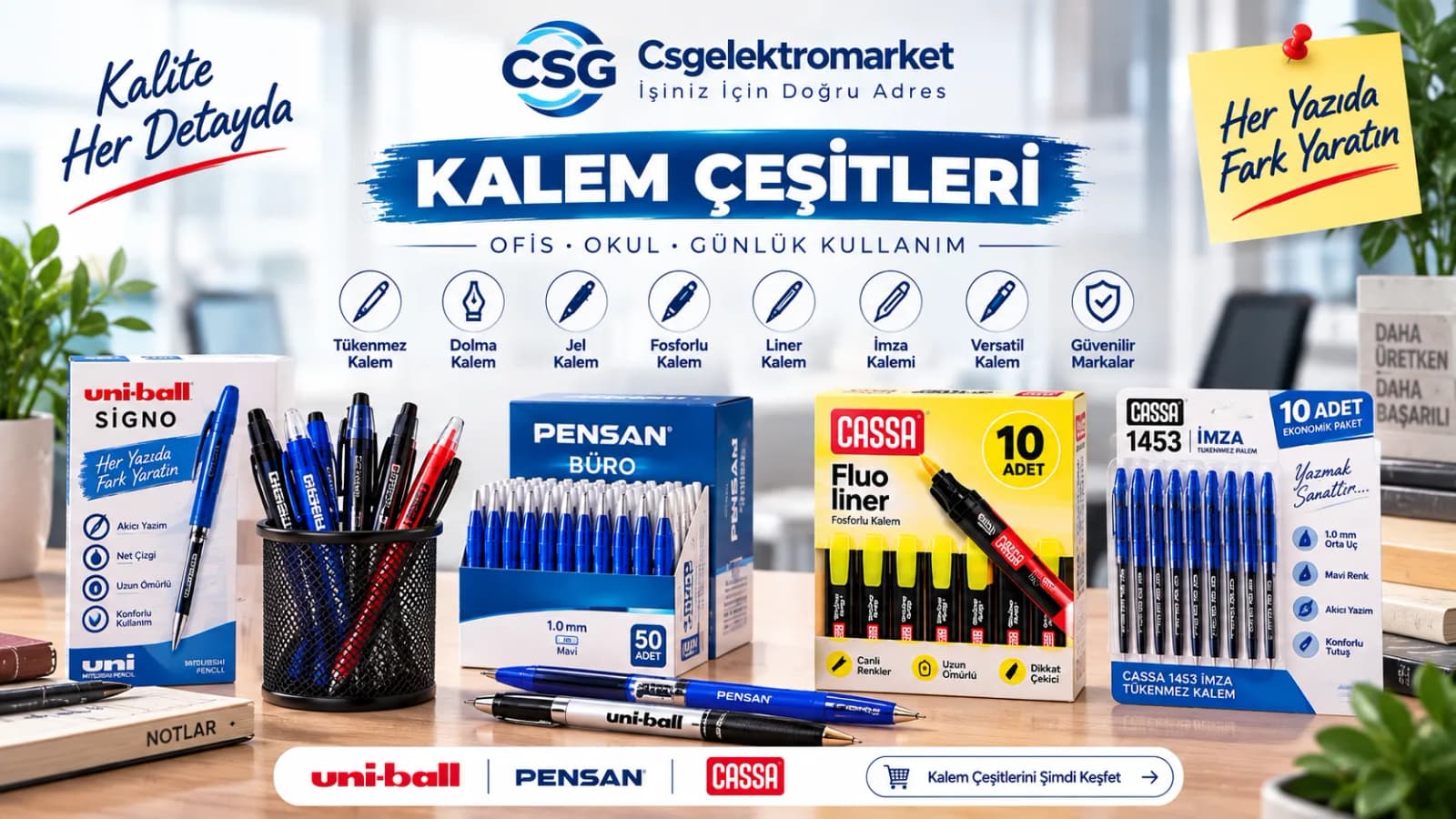 Kalem & Ofis Gereçleri