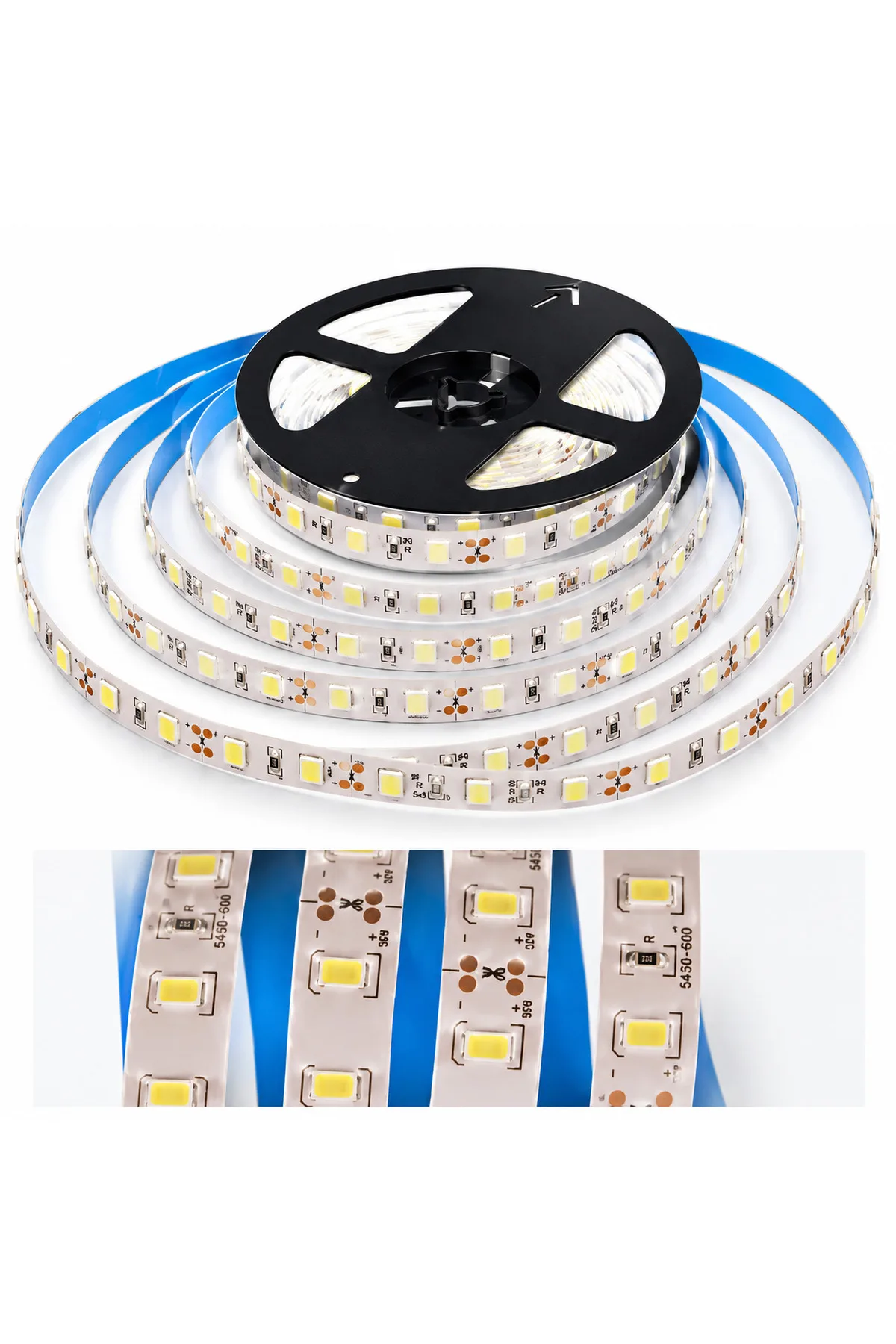 Cata 5 Metre LED Şerit Bant 12V 6500K Beyaz Işık 60 LED/m IP20