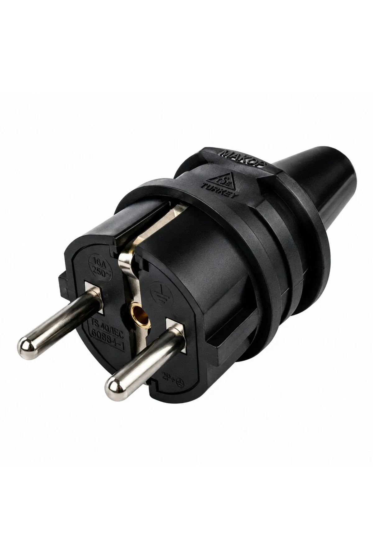 Viko 90304110 Topraklı Erkek Fiş Siyah 16A 250V