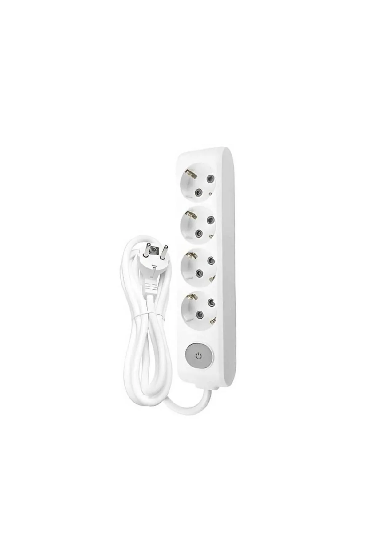 Viko Multi-Let 4'lü Anahtarlı Topraklı Priz 2 Metre Kablolu Beyaz